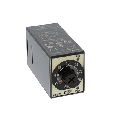 Timer Idec frame size nhỏ, chân tròn 10m, 24 VDC/AC, GT5P-N10MAD24